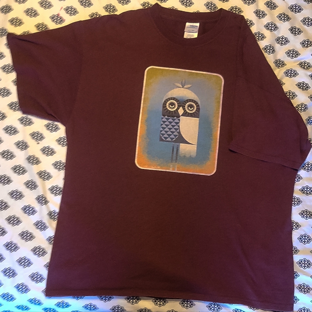 XL Super Soft T-shirt w) original owl art